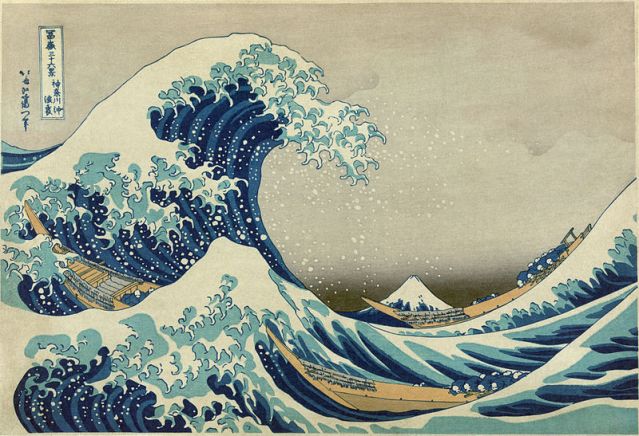 La gran ola de Kanagawa (Hokusai)